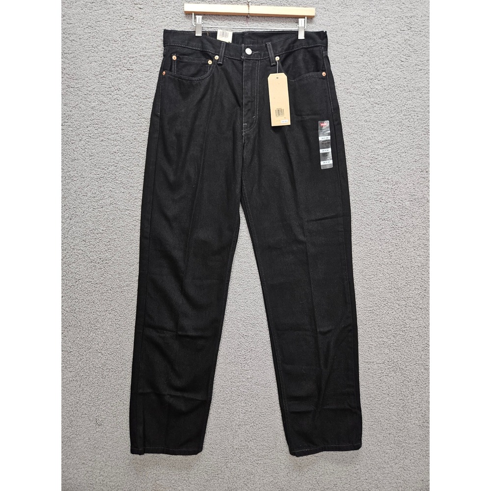 NWT Levi's 550 Relaxed Fit Jeans 34x34 Black Tapered Leg Denim Gorpcore Skate